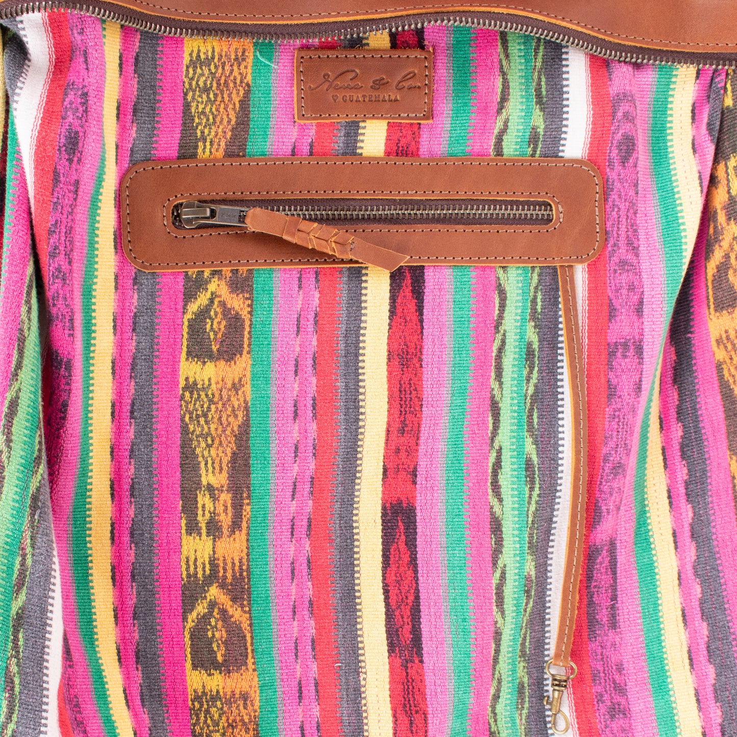 BEATRIZ CDB + DIAMANTE STRAP - OOAK HUIPIL - CAFE - NO. 200168