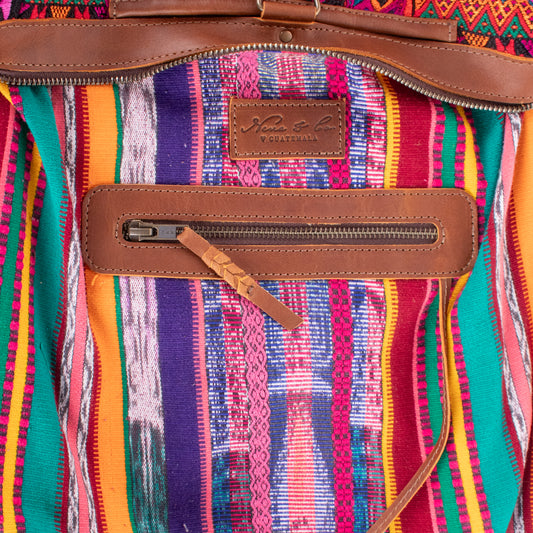 BEATRIZ MCDB + DIAMANTE STRAP - OOAK HUIPIL - CAFE - NO. 200169