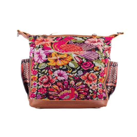 BEATRIZ MCDB + DIAMANTE STRAP - OOAK HUIPIL - CAFE - NO. 200171