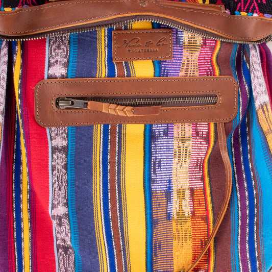 BEATRIZ MCDB + DIAMANTE STRAP - OOAK HUIPIL - CAFE - NO. 200173