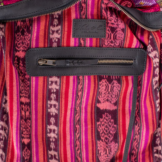 BEATRIZ MCDB + DIAMANTE STRAP - OOAK HUIPIL - BLACK - NO. 200179