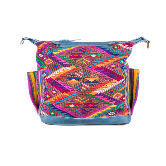 BEATRIZ MINI CDB - OOAK HUIPIL - CERULEAN - NO. 20017