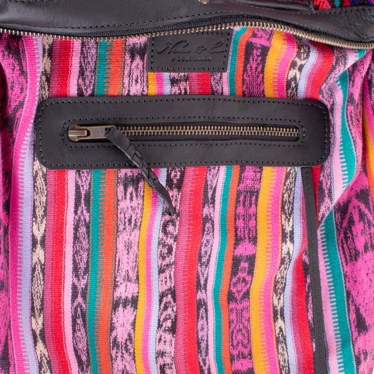 BEATRIZ MCDB + DIAMANTE STRAP - OOAK HUIPIL - BLACK - NO. 200181