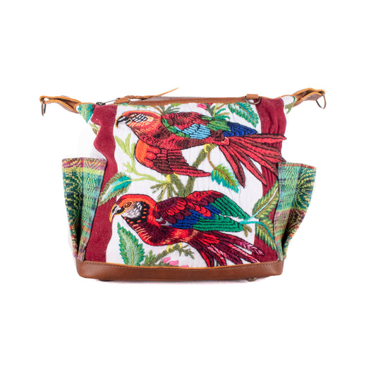 BEATRIZ MINI CDB - OOAK HUIPIL - CAFE - NO. 20019