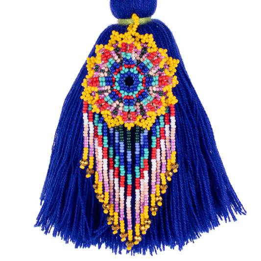 CLASSIC TASSEL - BEADED FLOWER CHARM - NO. 200249
