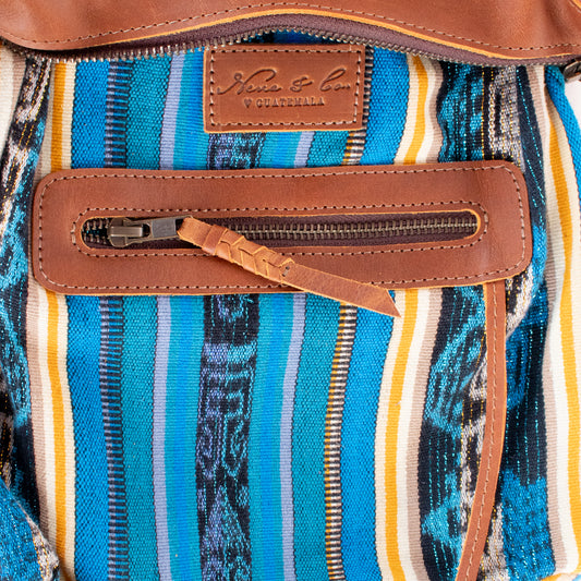 BEATRIZ MINI CDB - OOAK HUIPIL - CAFE - NO. 20025