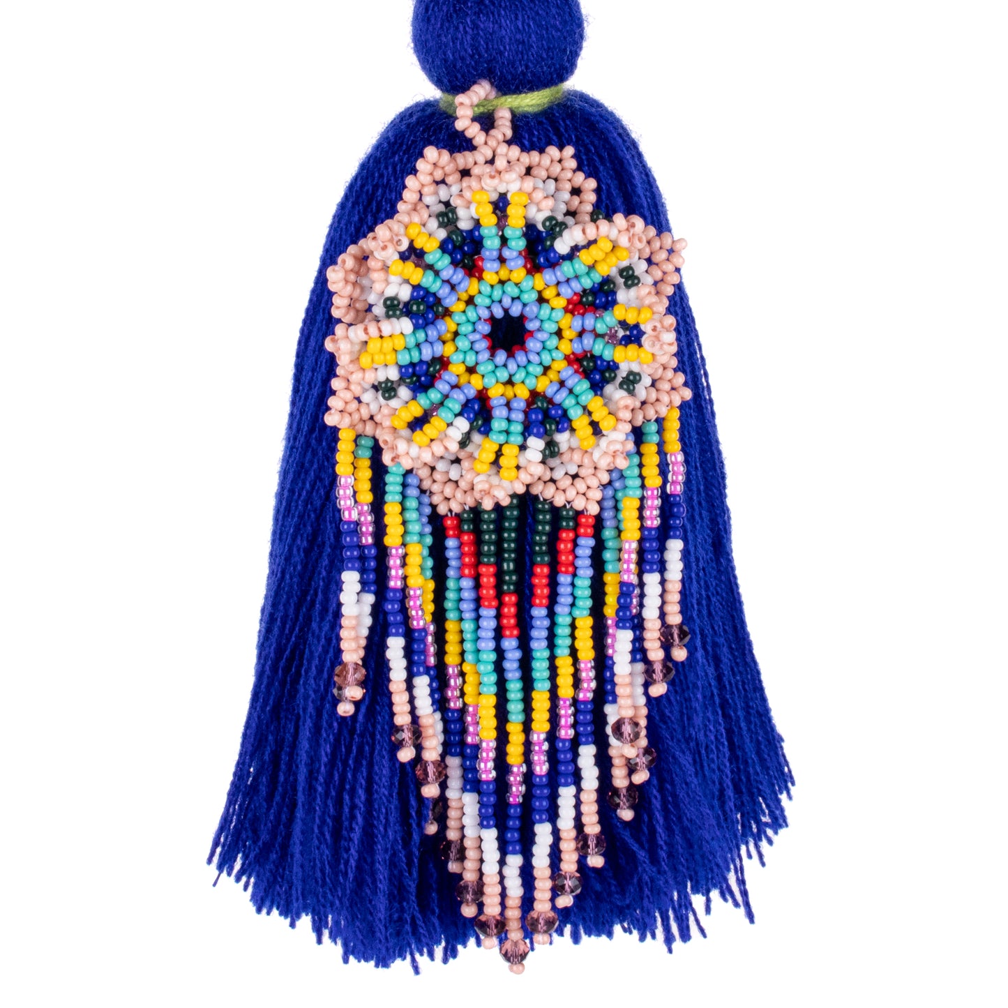 CLASSIC TASSEL - BEADED FLOWER CHARM - NO. 200250