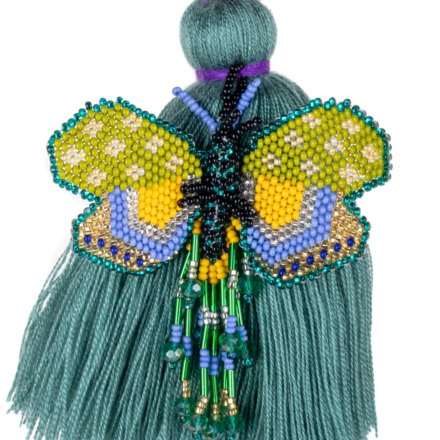 CLASSIC TASSEL - BEADED BUTTERFLY CHARM - NO. 200254