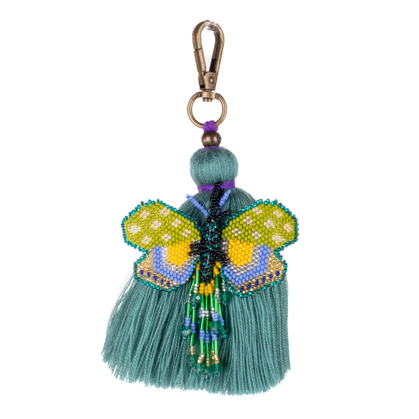 CLASSIC TASSEL - BEADED BUTTERFLY CHARM - NO. 200254