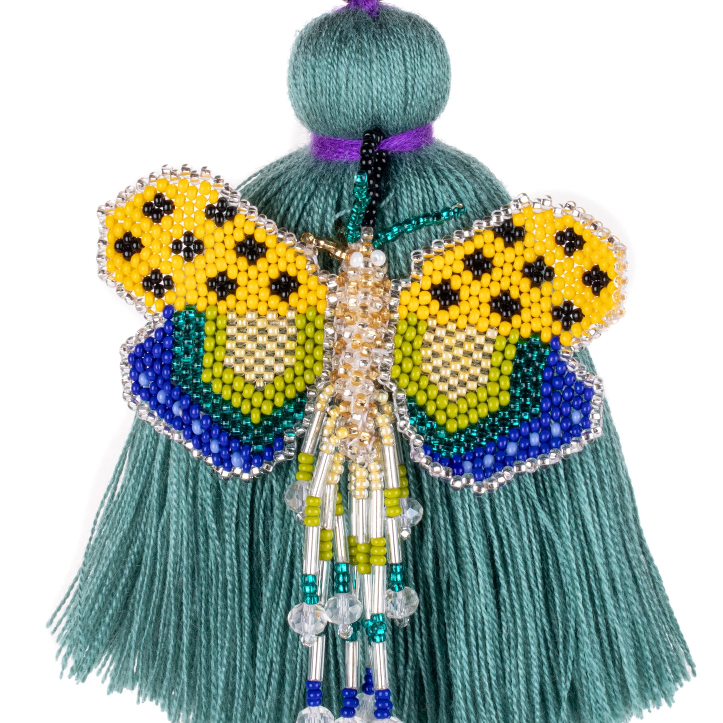 CLASSIC TASSEL - BEADED BUTTERFLY CHARM - NO. 200255