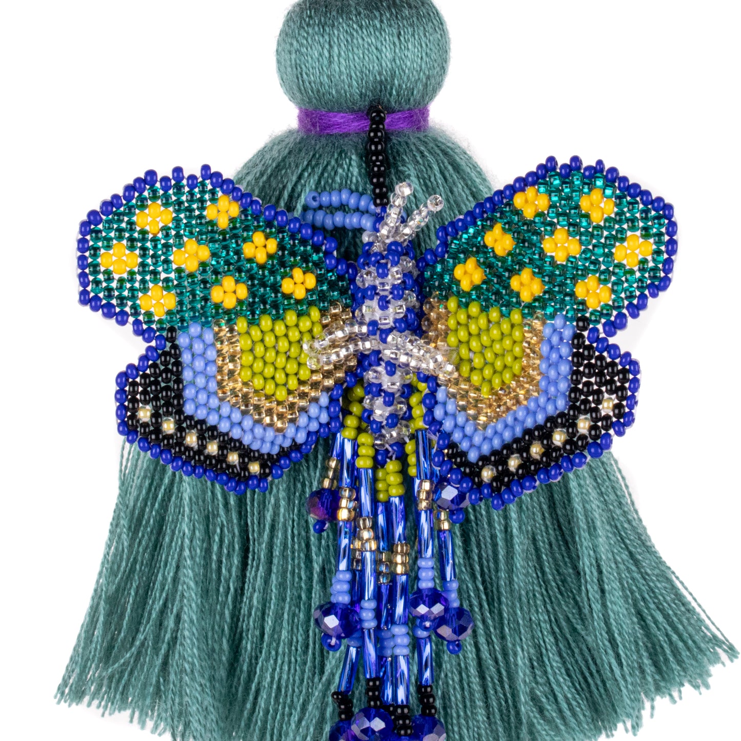 CLASSIC TASSEL - BEADED BUTTERFLY CHARM - NO. 200256