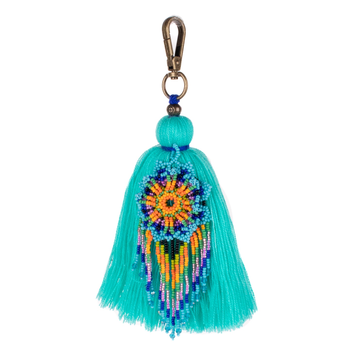 CLASSIC TASSEL - BEADED FLOWER CHARM - NO. 200269