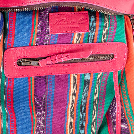 BEATRIZ MINI CDB - OOAK HUIPIL - RASPBERRY - NO. 20027