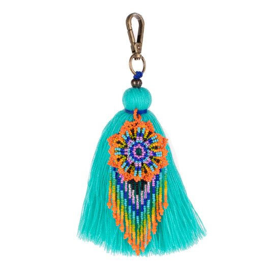 CLASSIC TASSEL - BEADED FLOWER CHARM - NO. 200270