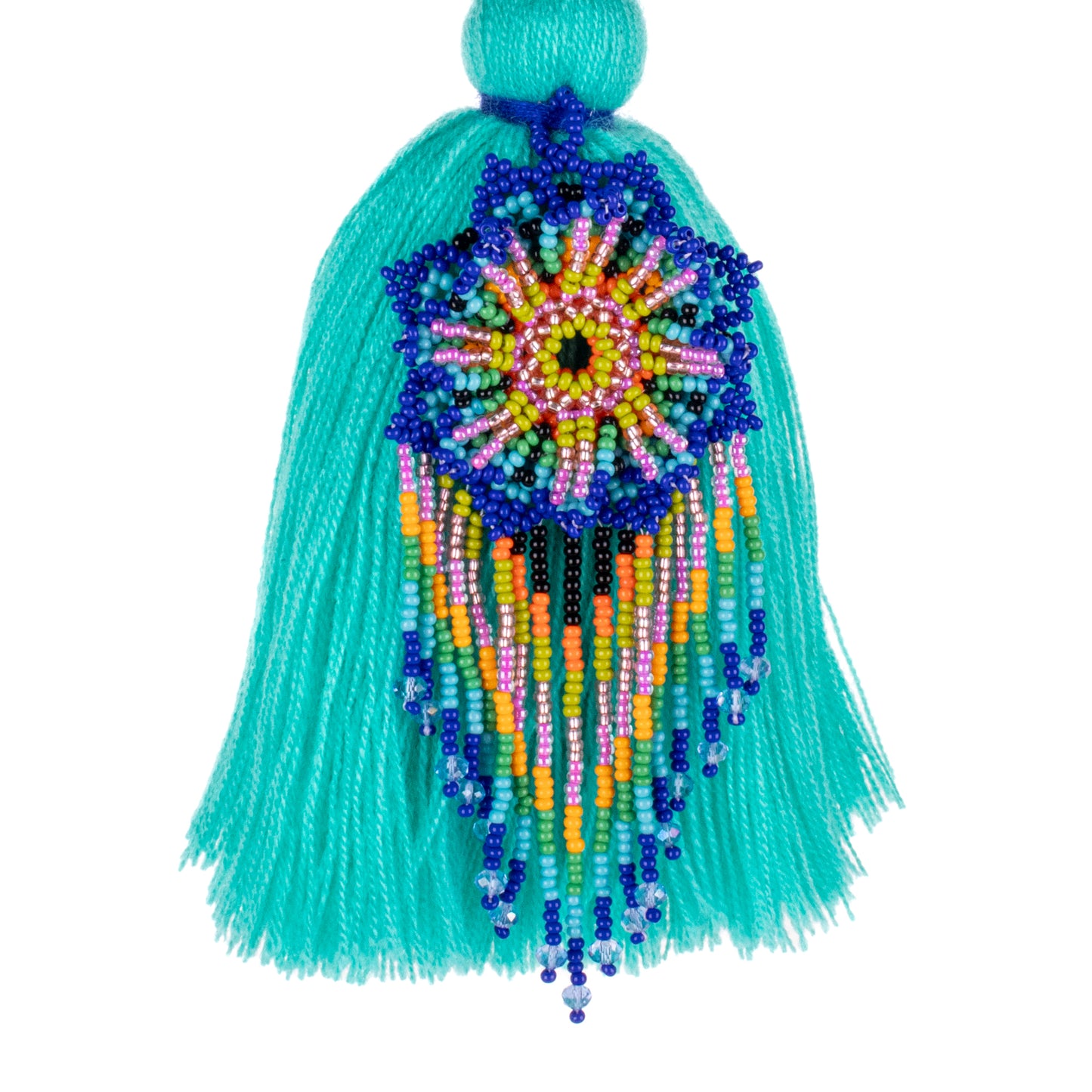CLASSIC TASSEL - BEADED FLOWER CHARM - NO. 200271