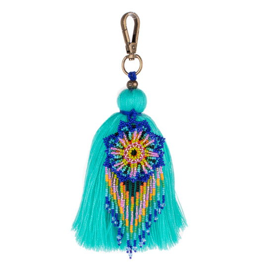 CLASSIC TASSEL - BEADED FLOWER CHARM - NO. 200271