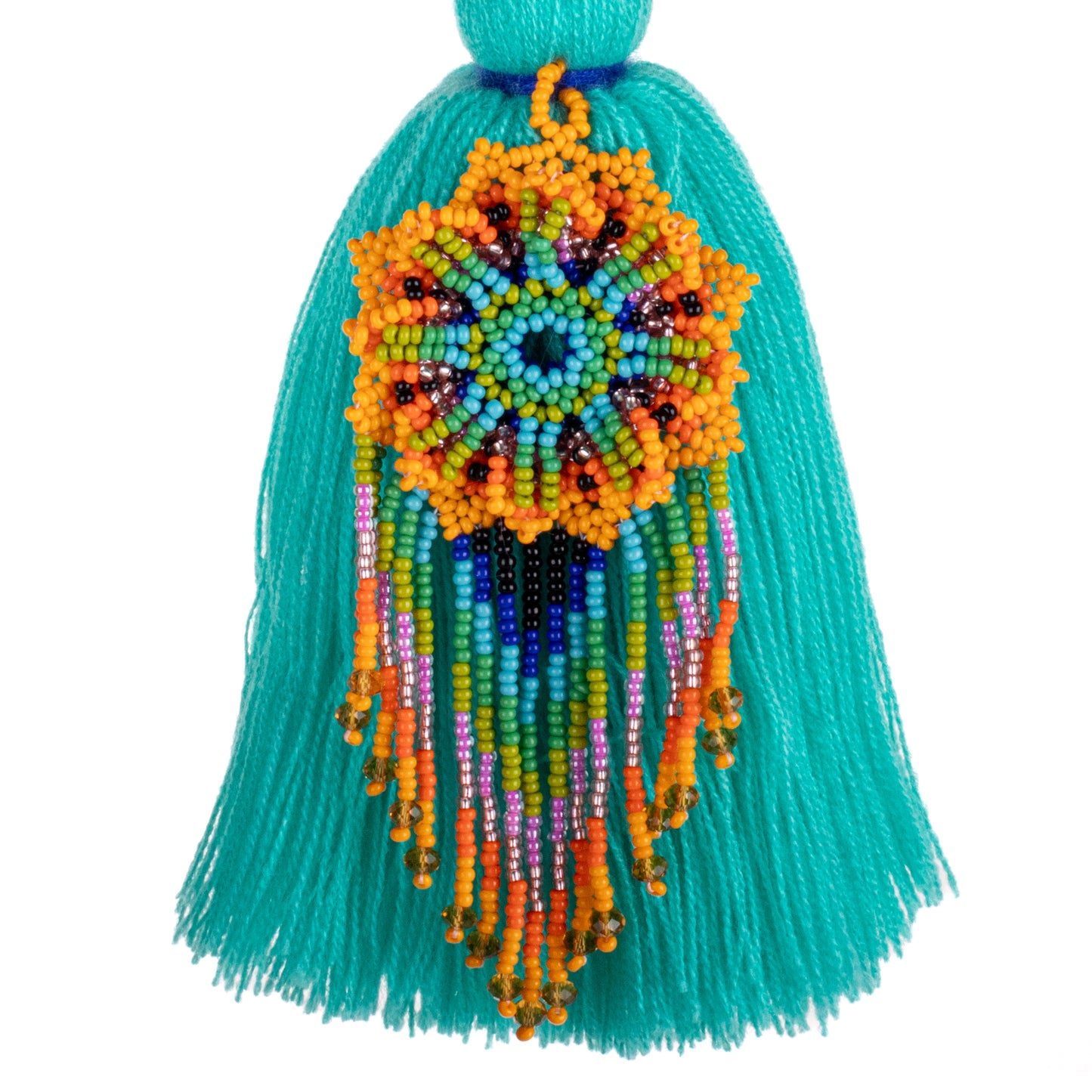CLASSIC TASSEL - BEADED FLOWER CHARM - NO. 200272
