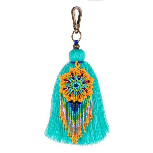 CLASSIC TASSEL - BEADED FLOWER CHARM - NO. 200272
