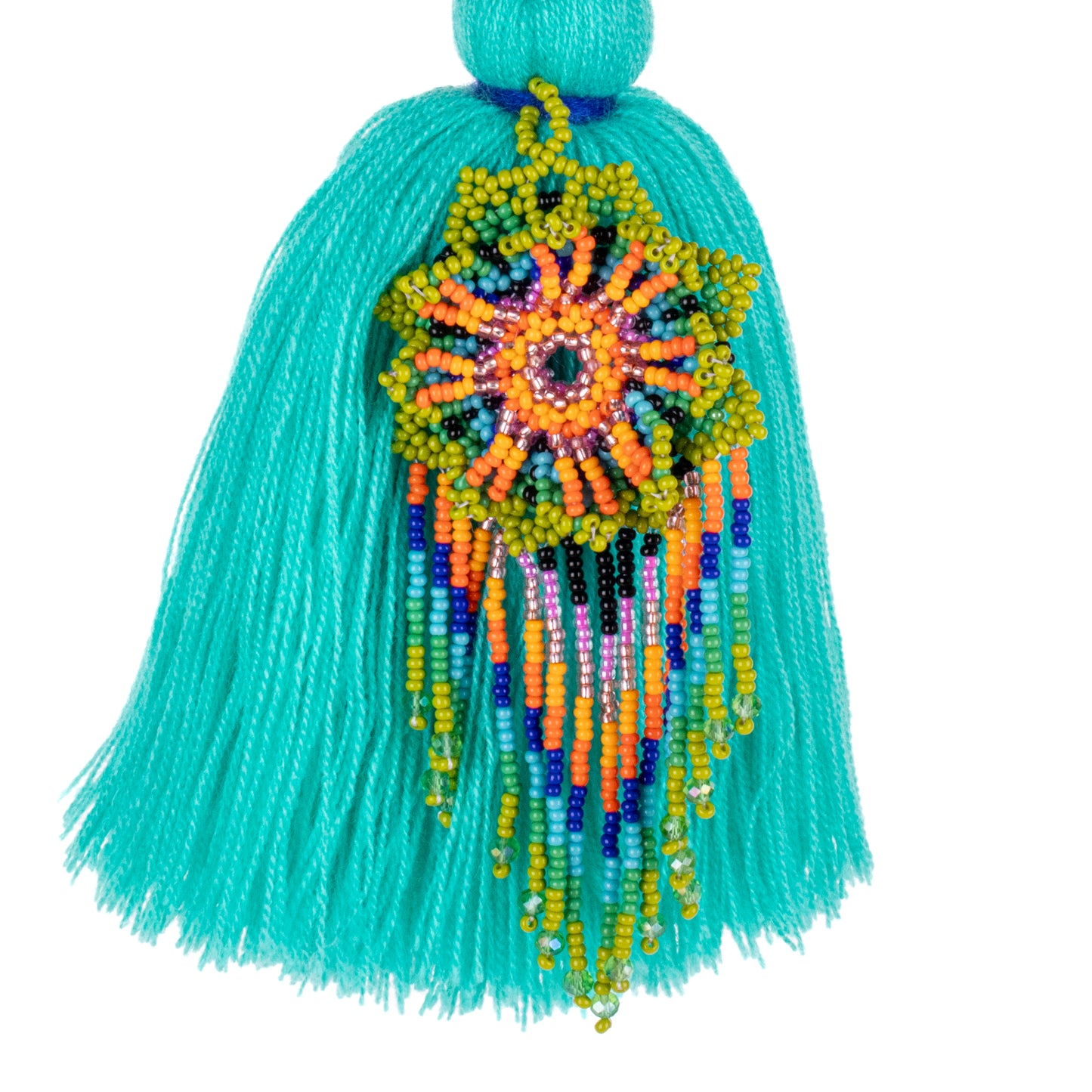 CLASSIC TASSEL - BEADED FLOWER CHARM - NO. 200273