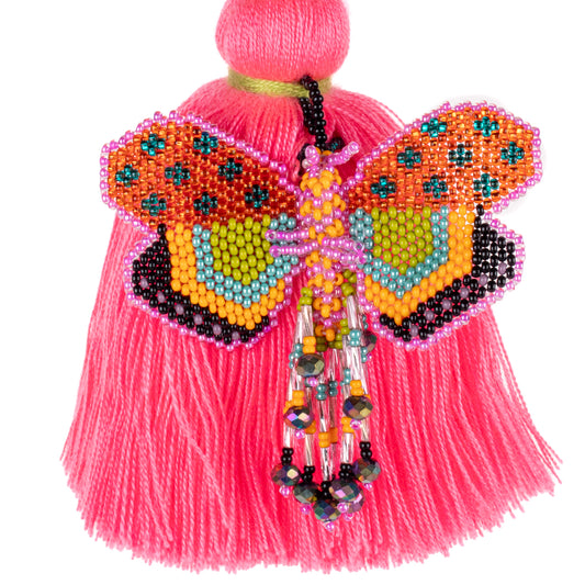 CLASSIC TASSEL - BEADED BUTTERFLY CHARM - NO. 200275