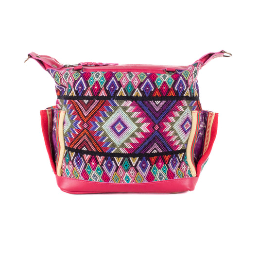 BEATRIZ MINI CDB - OOAK HUIPIL - RASPBERRY - NO. 20027