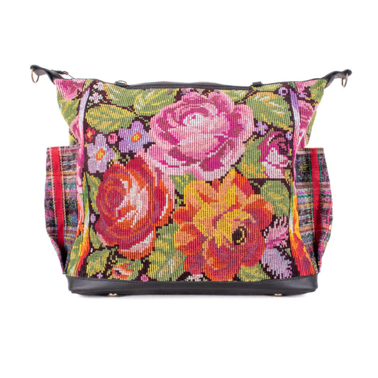 BEATRIZ CDB + DIAMANTE STRAP - OOAK HUIPIL - CORTE LINING - BLACK - NO. 200355