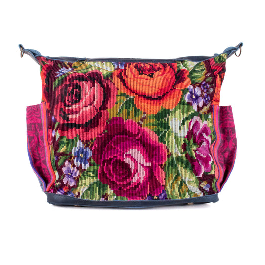 BEATRIZ CDB + DIAMANTE STRAP - OOAK HUIPIL - CORTE LINING - NAVY - NO. 200359