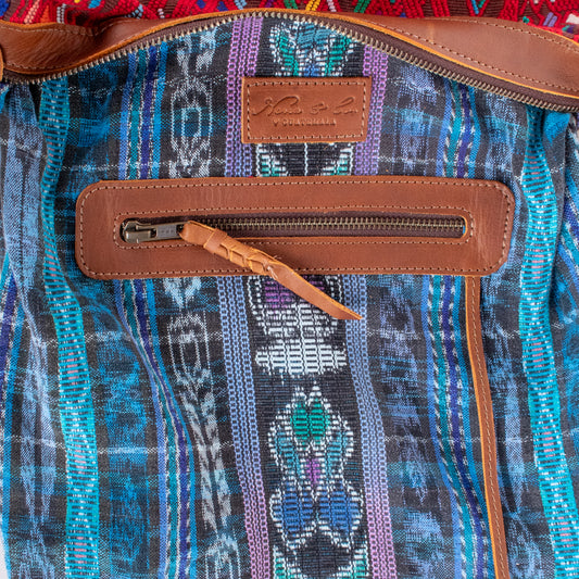 BEATRIZ MCDB + DIAMANTE STRAP - OOAK HUIPIL - CORTE LINING - CERULEAN - NO. 200368