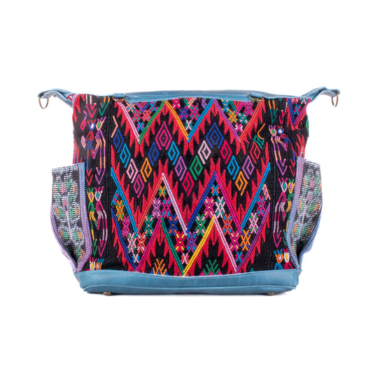 BEATRIZ MCDB + DIAMANTE STRAP - OOAK HUIPIL - CORTE LINING - CERULEAN - NO. 200368