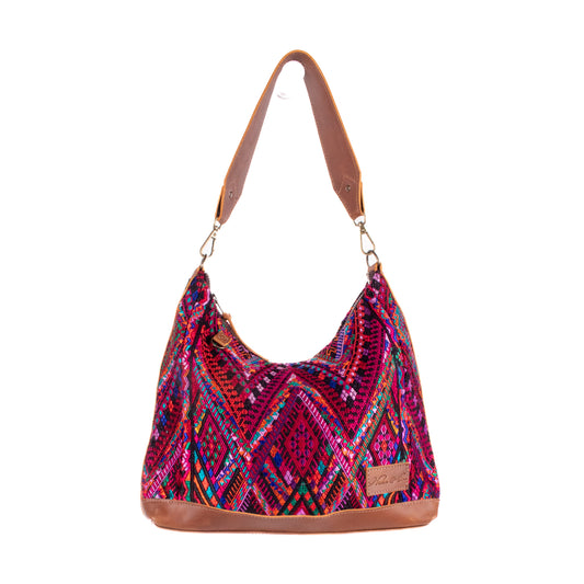 SMALL PENELOPE BAG - OOAK HUIPIL - CAFE - NO. 200378 **SHIP WINDOW**