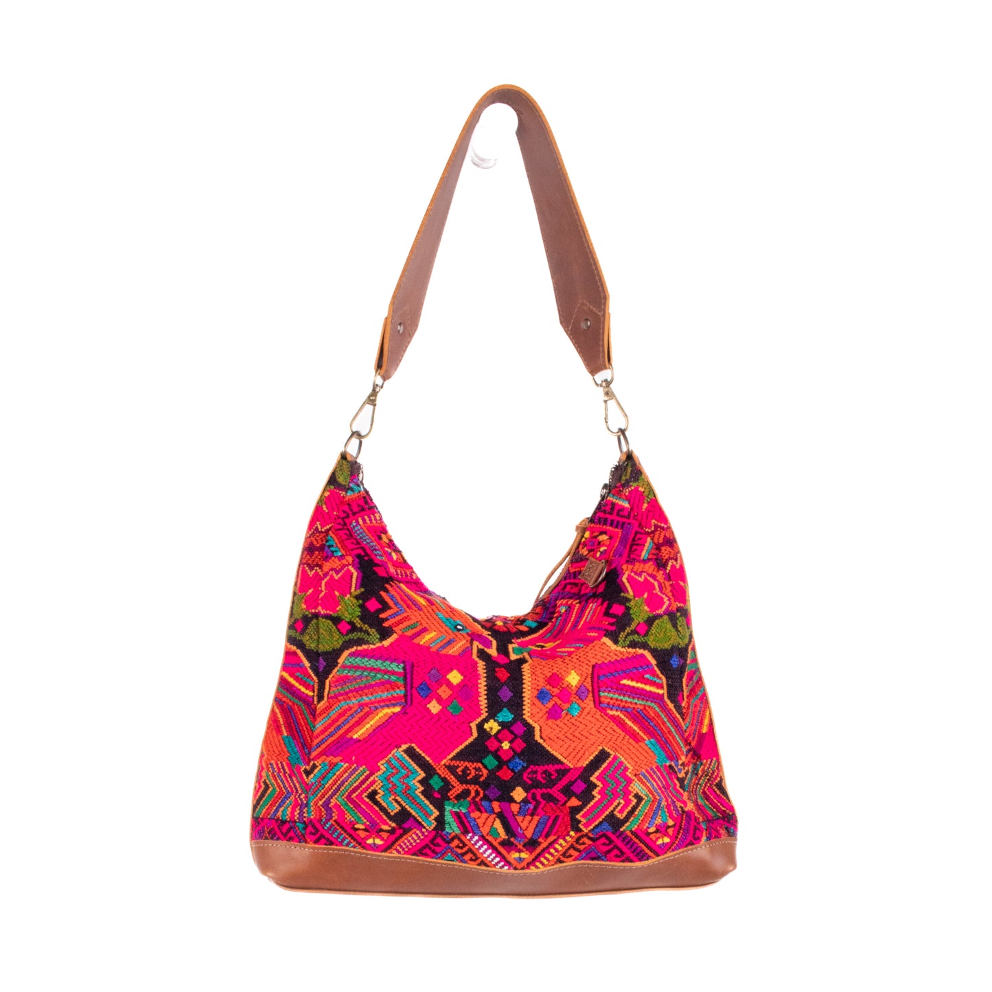 SMALL PENELOPE BAG - OOAK HUIPIL - CAFE - NO. 200382