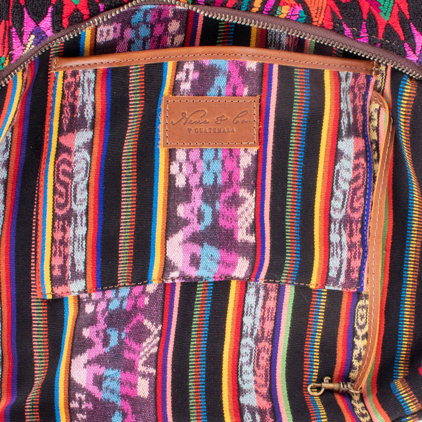 SMALL PENELOPE BAG - OOAK HUIPIL - CAFE - NO. 200383