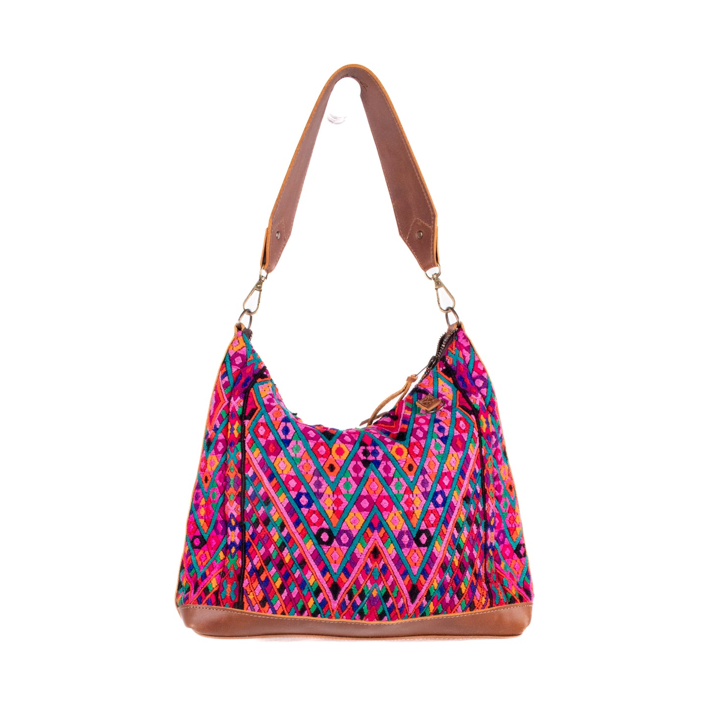 SMALL PENELOPE BAG - OOAK HUIPIL - CAFE - NO. 200385