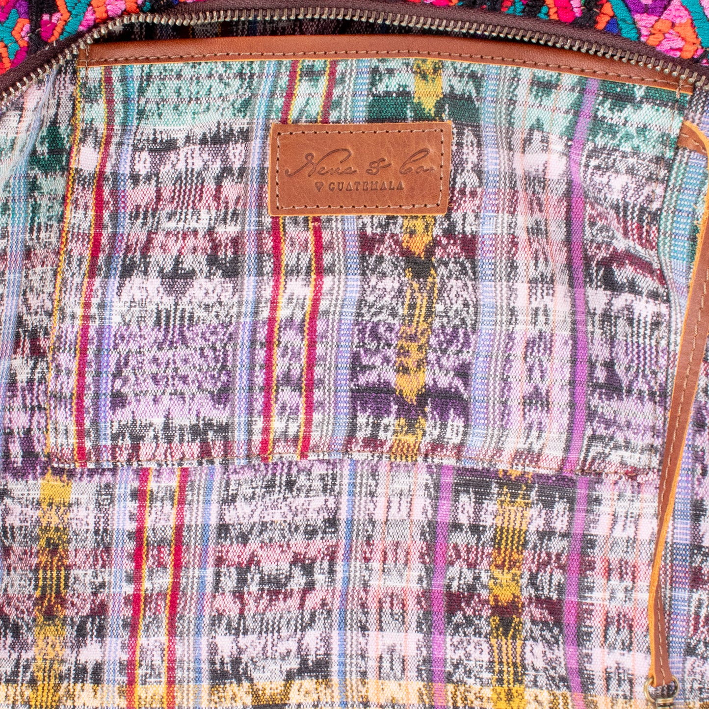 SMALL PENELOPE BAG - OOAK HUIPIL - CAFE - NO. 200385