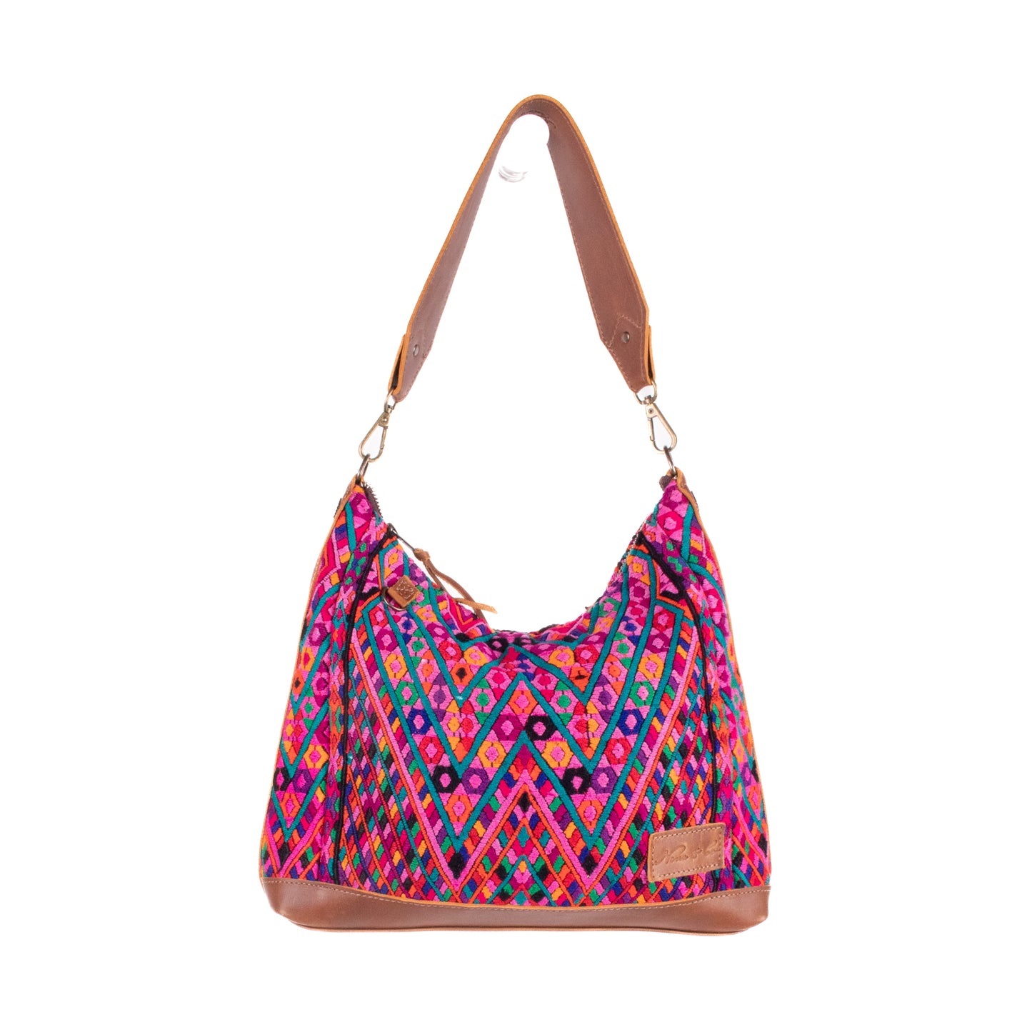 SMALL PENELOPE BAG - OOAK HUIPIL - CAFE - NO. 200385