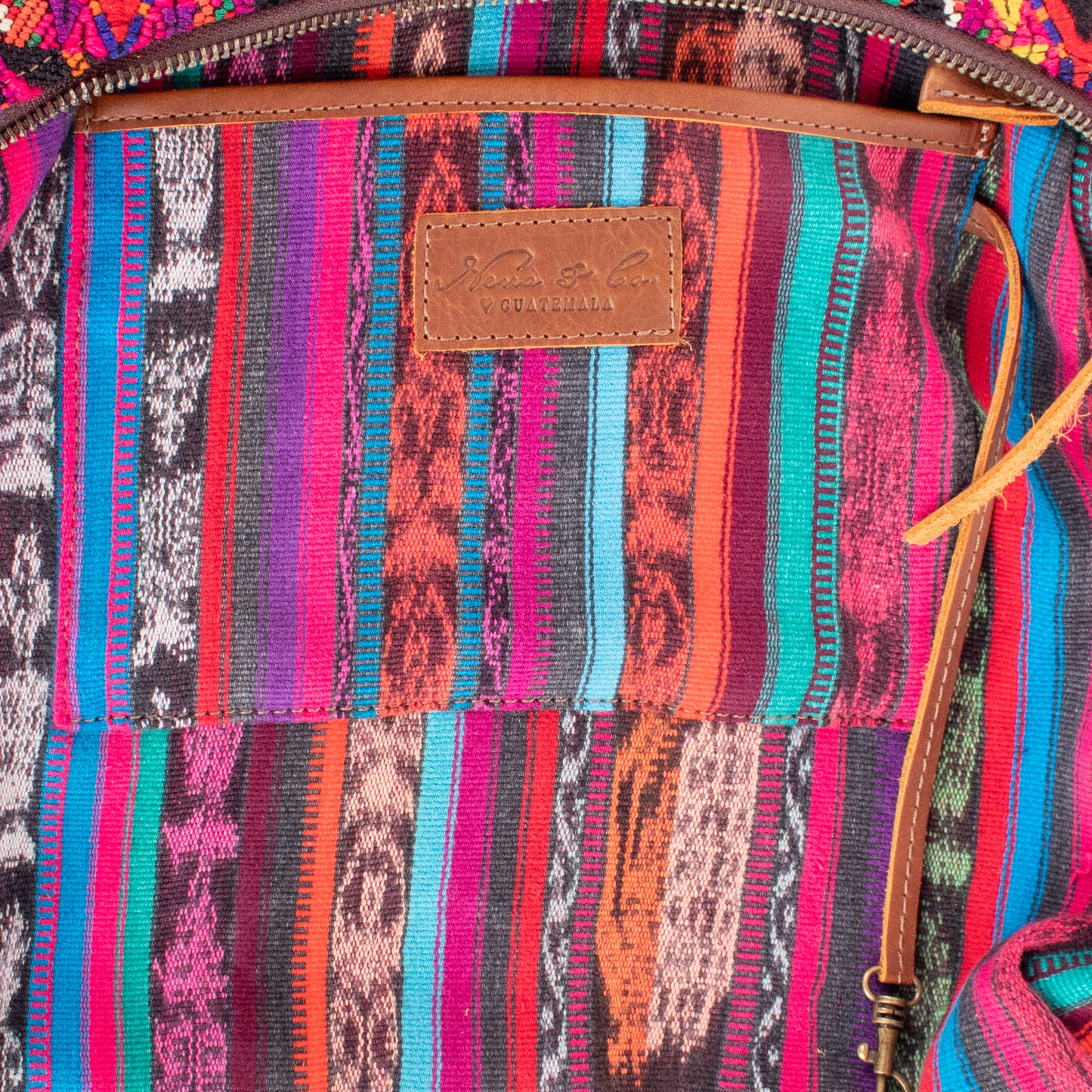 SMALL PENELOPE BAG - OOAK HUIPIL - CAFE - NO. 200386