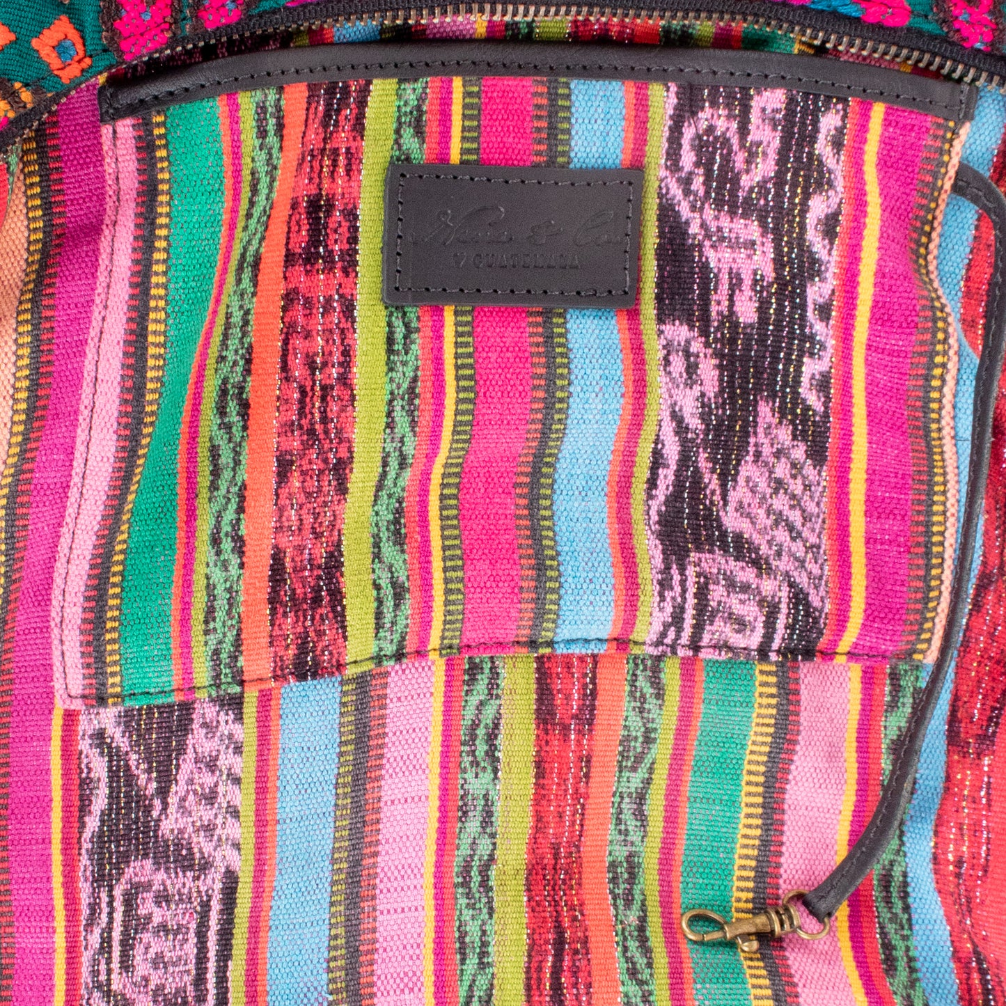 SMALL PENELOPE BAG - OOAK HUIPIL - BLACK - NO. 200389 **SHIP WINDOW**