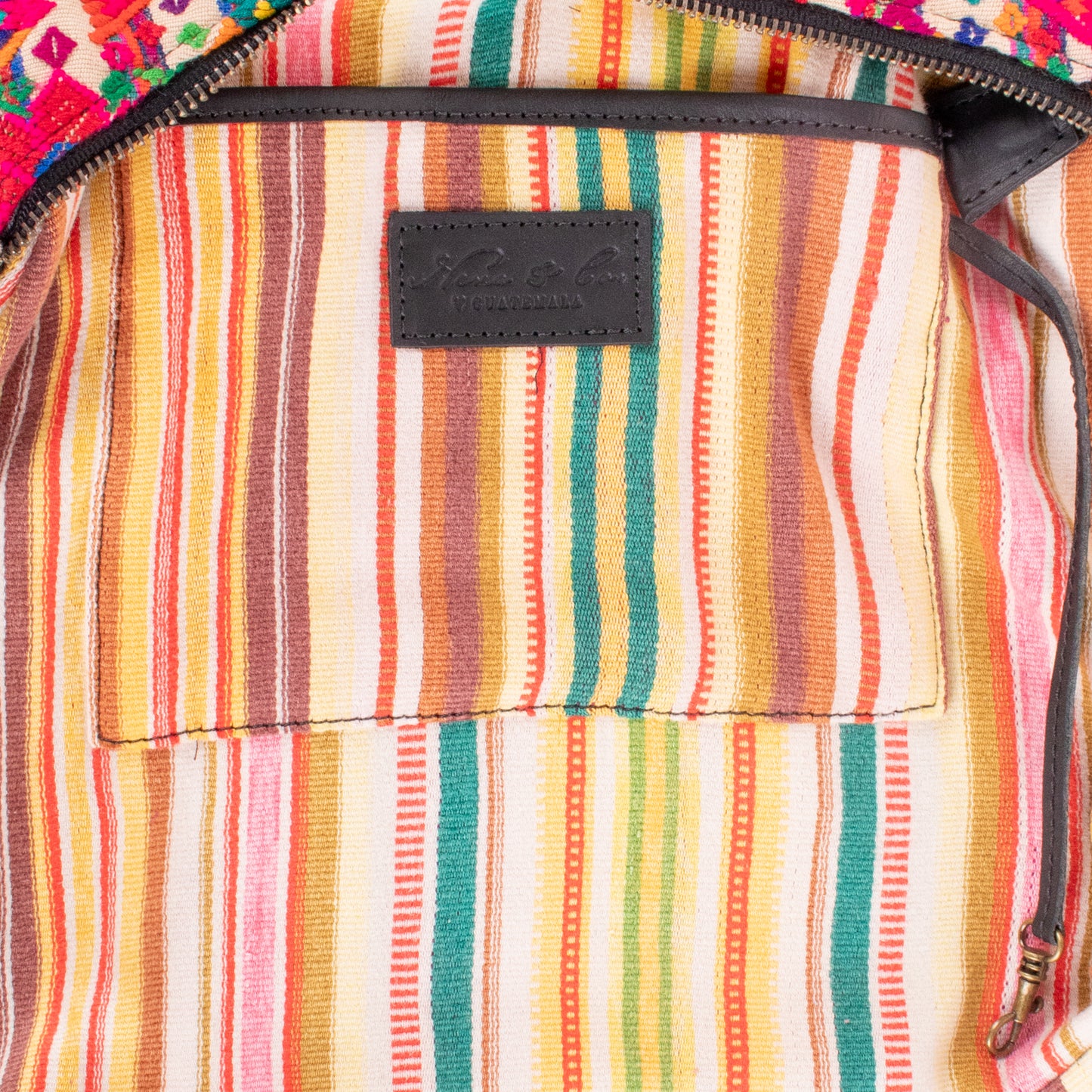 SMALL PENELOPE BAG - OOAK HUIPIL - BLACK - NO. 200391 **SHIP WINDOW**