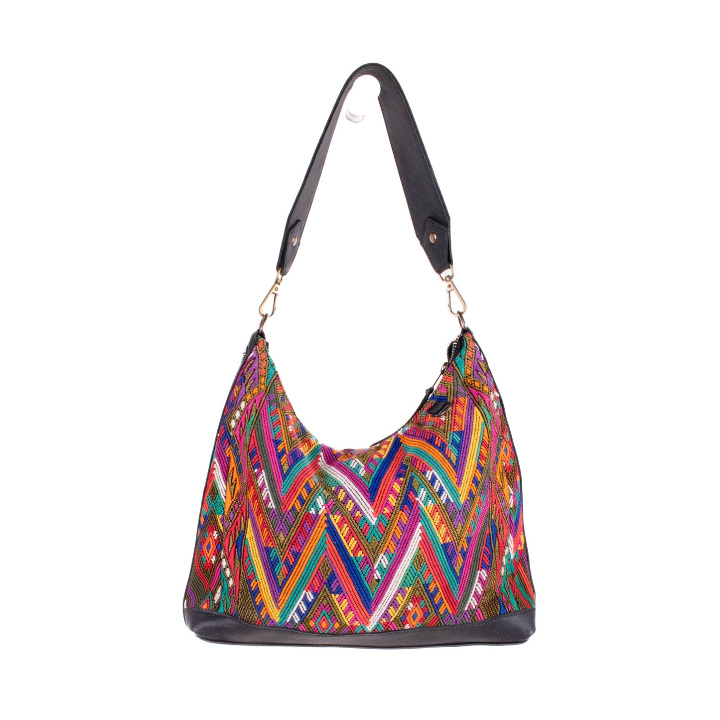 SMALL PENELOPE BAG - OOAK HUIPIL - BLACK - NO. 200392