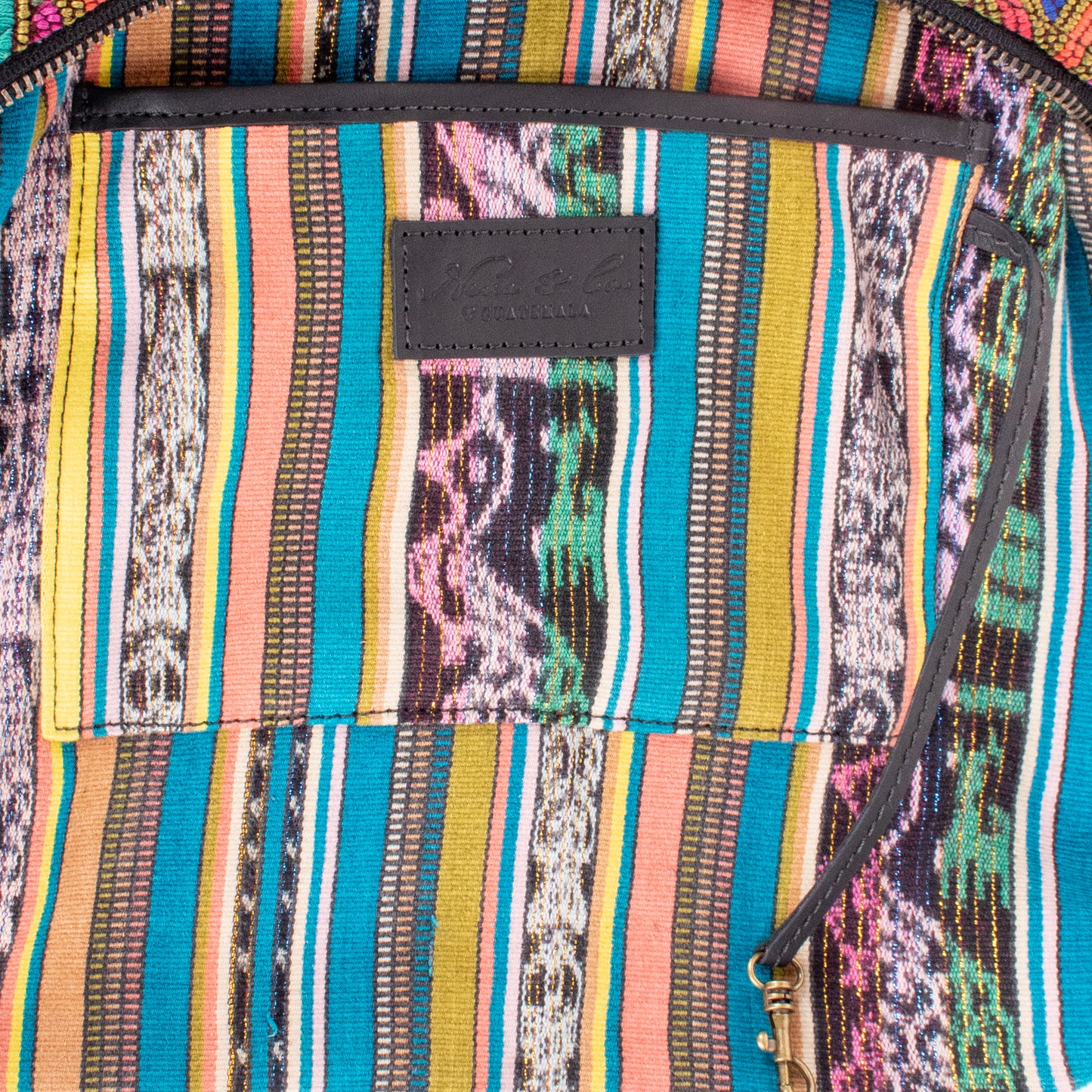 SMALL PENELOPE BAG - OOAK HUIPIL - BLACK - NO. 200392