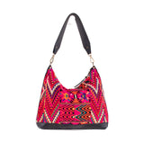 SMALL PENELOPE BAG - OOAK HUIPIL - BLACK - NO. 200393