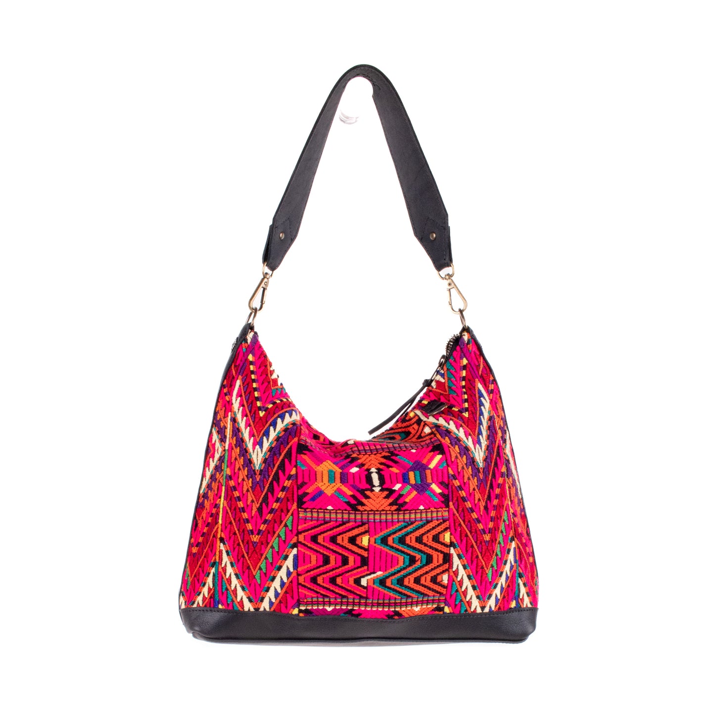 SMALL PENELOPE BAG - OOAK HUIPIL - BLACK - NO. 200393