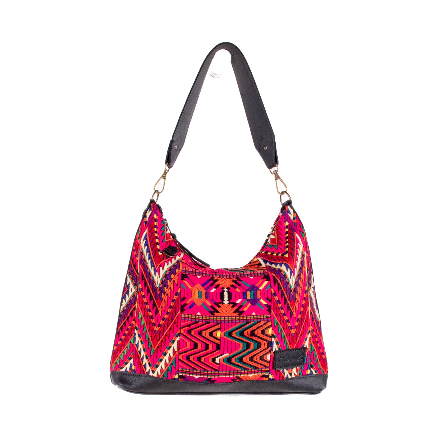 SMALL PENELOPE BAG - OOAK HUIPIL - BLACK - NO. 200393