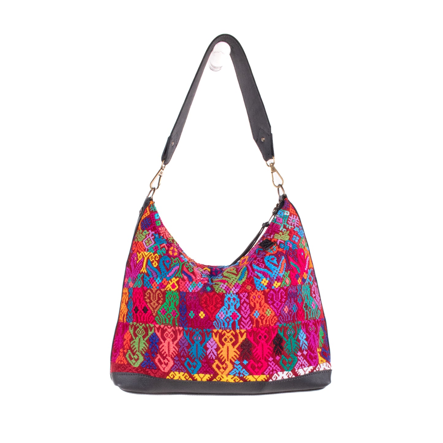 SMALL PENELOPE BAG - OOAK HUIPIL - BLACK - NO. 200395