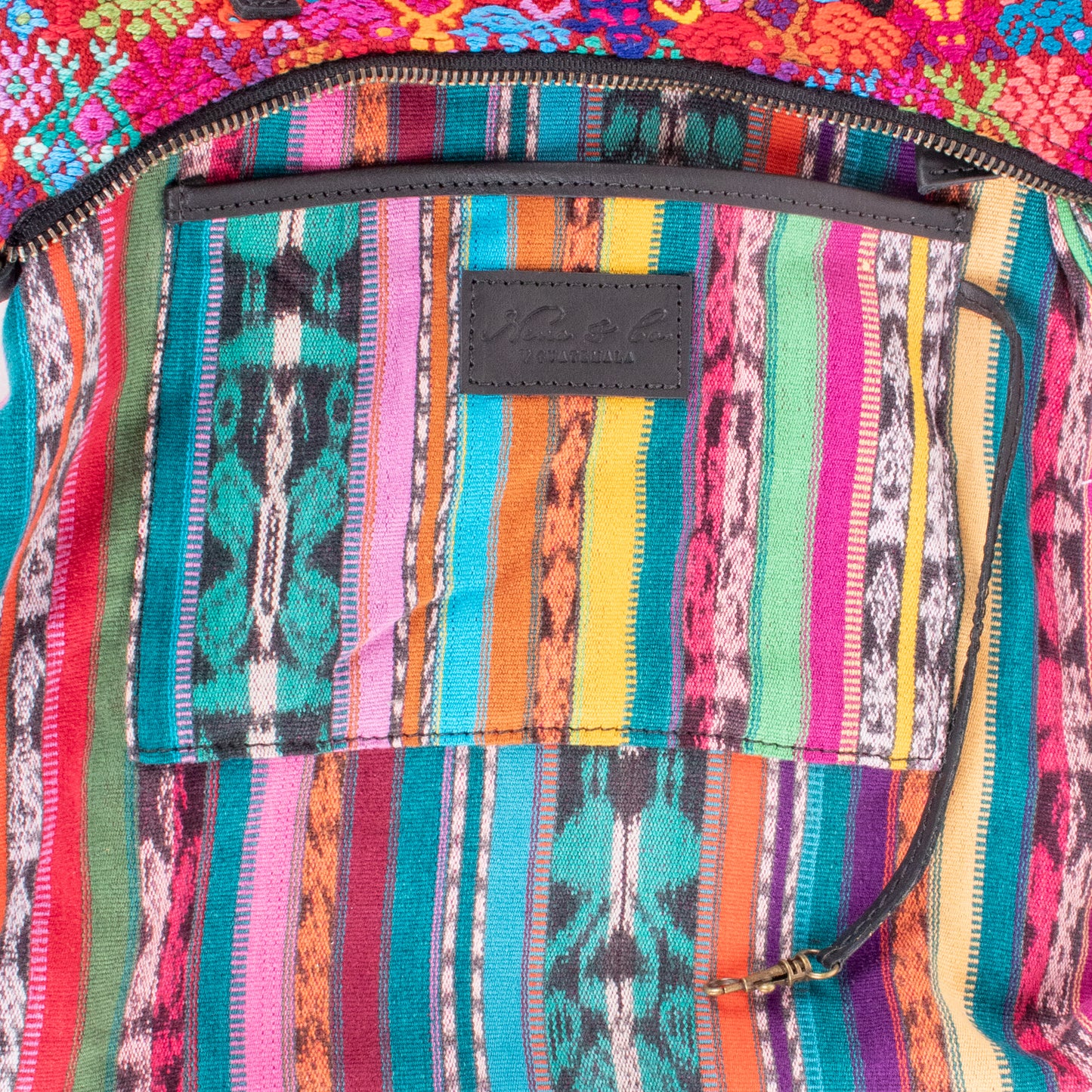SMALL PENELOPE BAG - OOAK HUIPIL - BLACK - NO. 200395