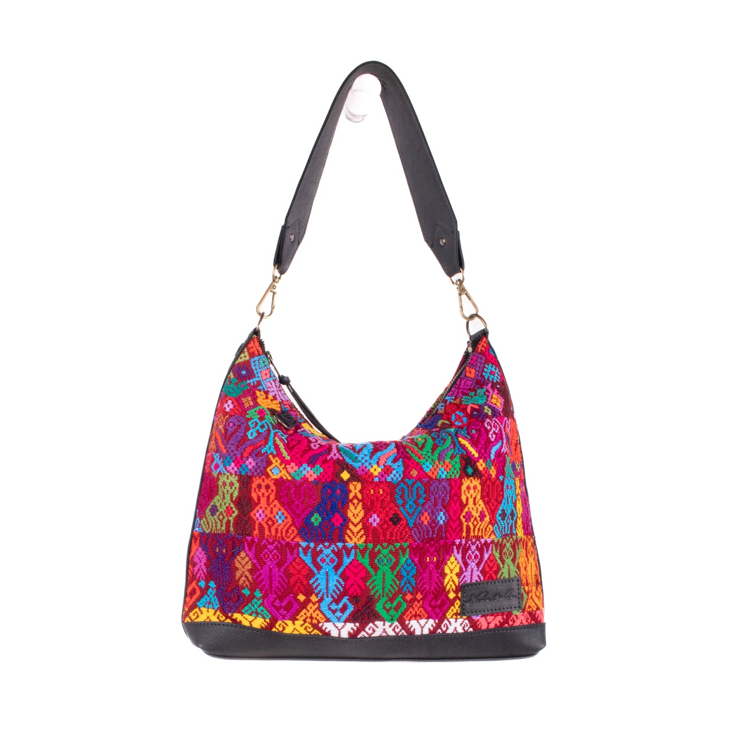 SMALL PENELOPE BAG - OOAK HUIPIL - BLACK - NO. 200395