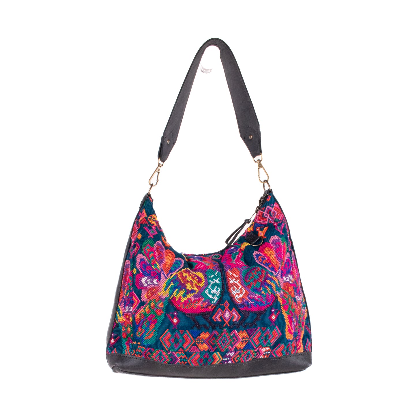 SMALL PENELOPE BAG - OOAK HUIPIL - BLACK - NO. 200396