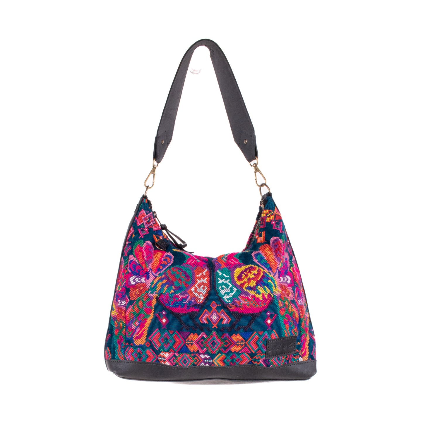 SMALL PENELOPE BAG - OOAK HUIPIL - BLACK - NO. 200396