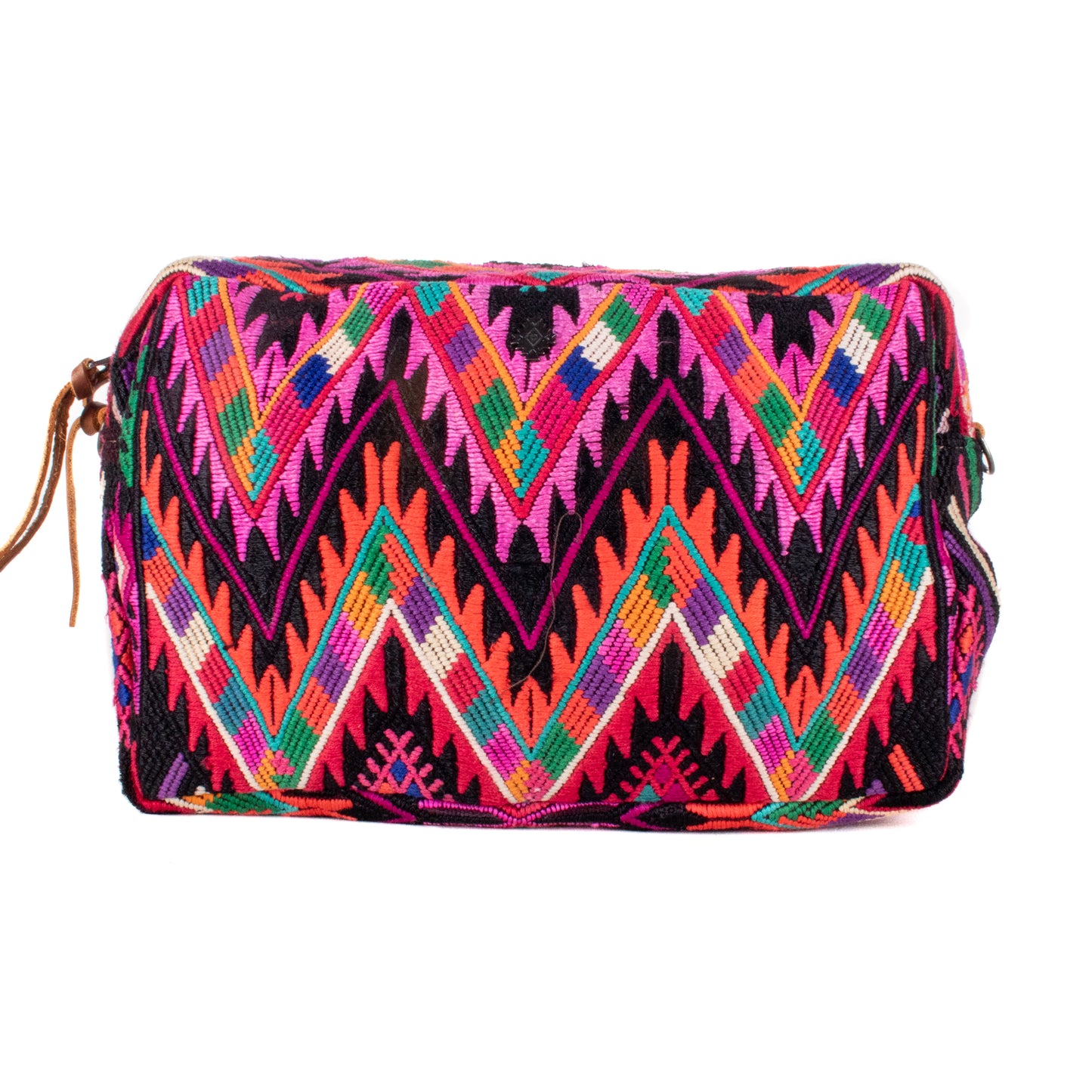WANDER CROSSBODY BAG - LARGE - OOAK HUIPIL - CAFE - NO. 200457