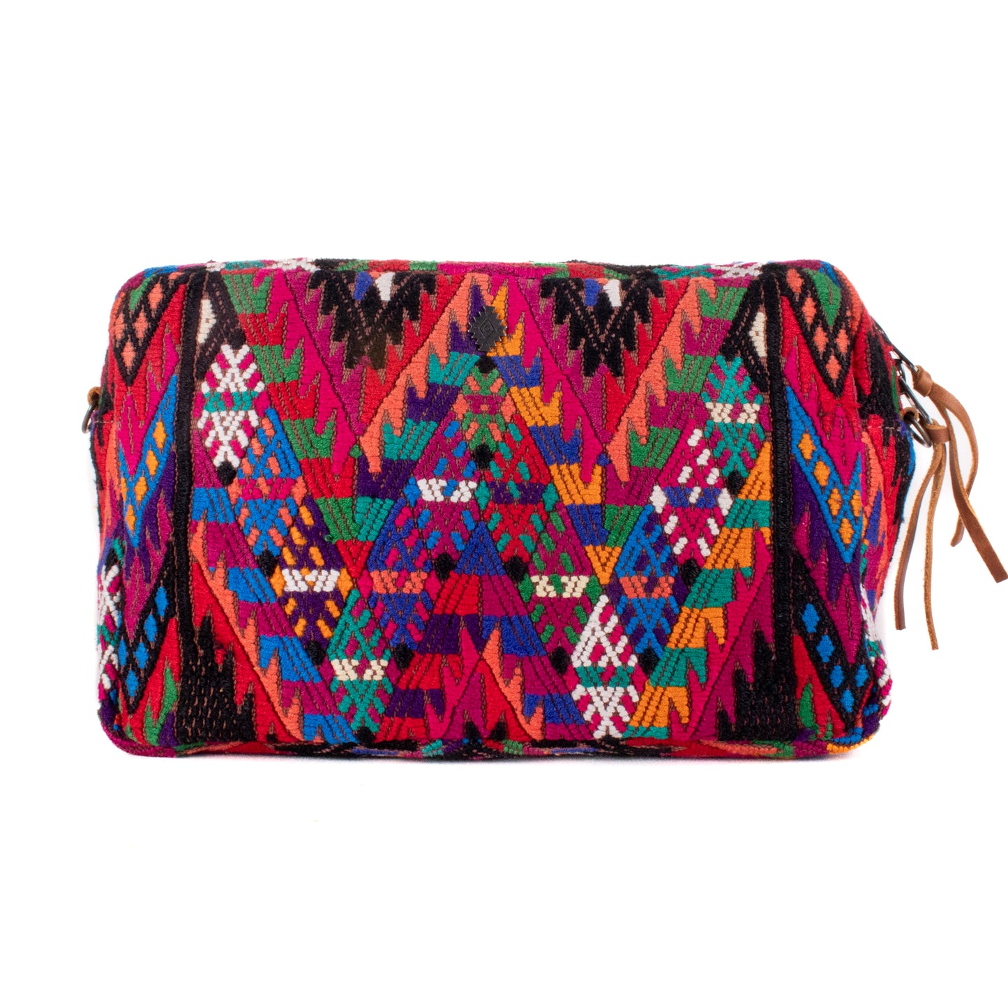 WANDER CROSSBODY BAG - LARGE - OOAK HUIPIL - CAFE - NO. 200459